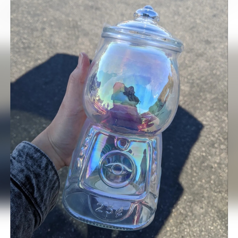 Target Dollar Spot NEW Halloween Iridescent Gumball Machine Candy Jar Bullseye - Picture 2 of 2